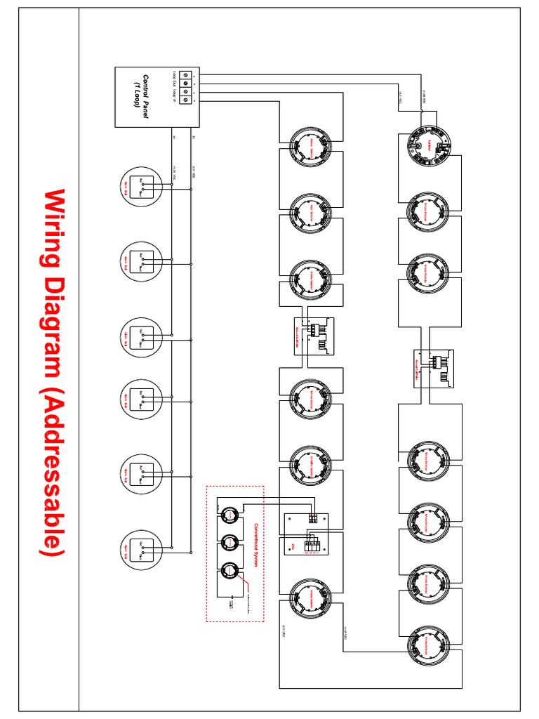 Wiring - Diagram - Fire Alarm System | PDF