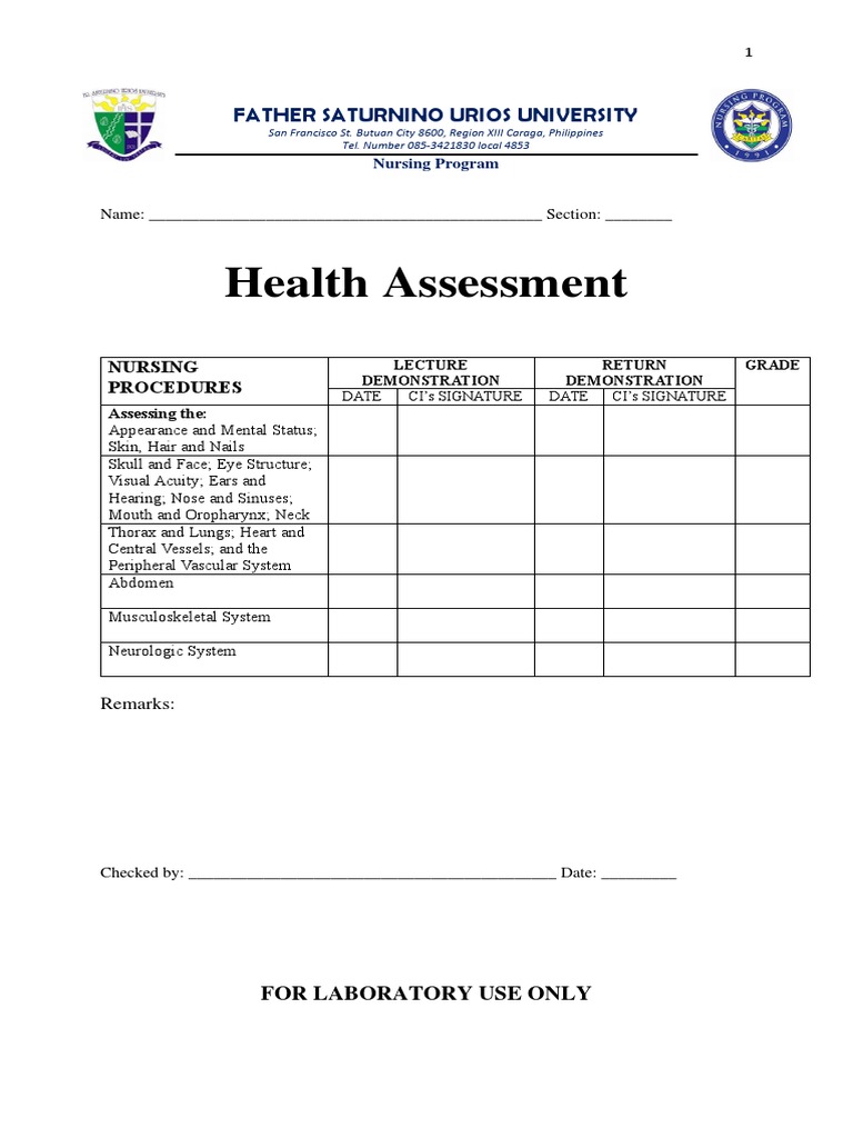 NCM 120 Procedural Checklist NEURO | PDF | Human Nose | Human Eye