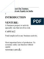 Project Report On Venture Capital