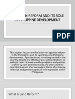 F2.1 Agrarian Reform and Its Role in Philippine Development