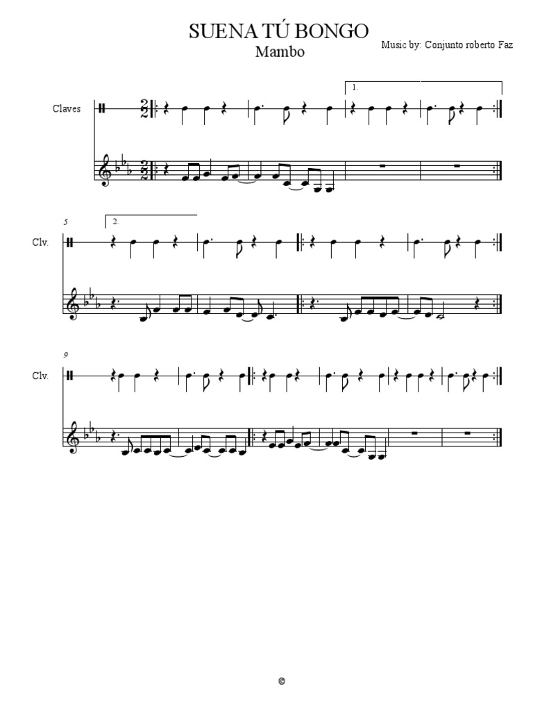 Suena Tú Bongo Mambo | PDF