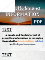 Text Media and Information