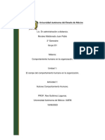 U1A1 - Autores Comportamiento Humano - Comportamiento Humano en La Organización