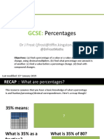 GCSE Percentages