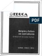 Religión y Cultura. Alfredo Zecca