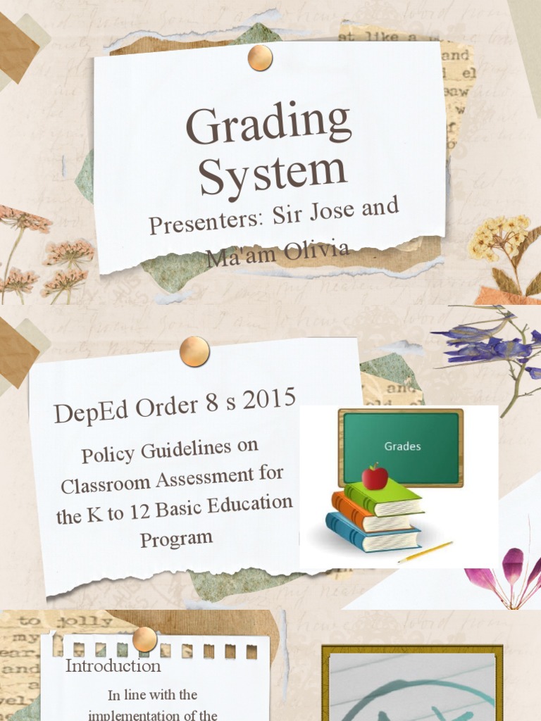 Grading System | PDF | Educational Assessment | Teaching