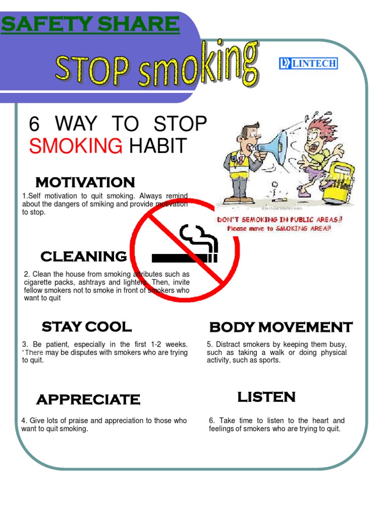 Safety Share Stop Smoking! PDF