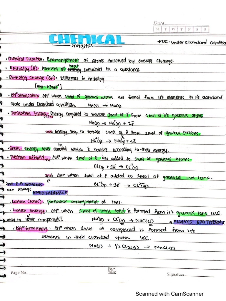 Chem Notes | PDF