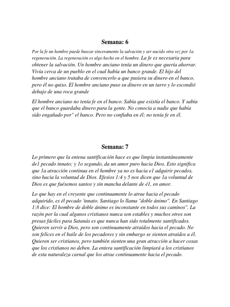 Resumen Del Capítulo 10 - Doctrina Wesleyana Aclarada | PDF ...