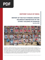 Report of The Fact-Finding Mission On Media's Reportage of The Ethnic Violence in Manipur