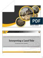HANDOUTS - Module 6 - Intepreting A Land Title