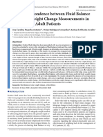 Artigo The Correspondence Between Fluid Balance and Body Weight Change Measurements in Critically Ill Adult Patients