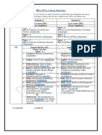 BBA Course Structure