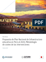 Nota Técnica - Plan Nacional de Infraestructura Educativa en Perú Al 2025