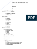 Horario EBV - IBER 2022