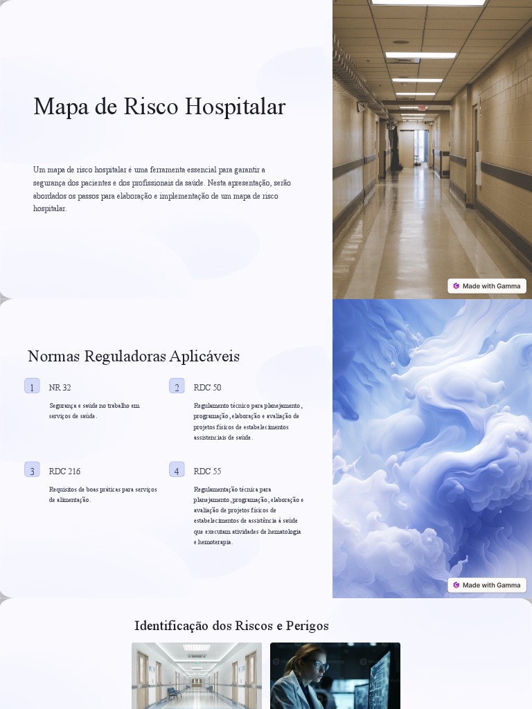 Elaboração do Mapa de Risco Hospitalar | PDF | Risco