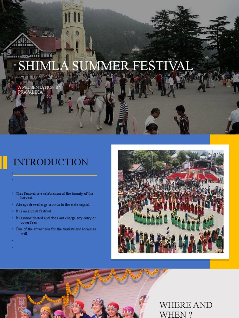 Shimla Summer Festival PDF