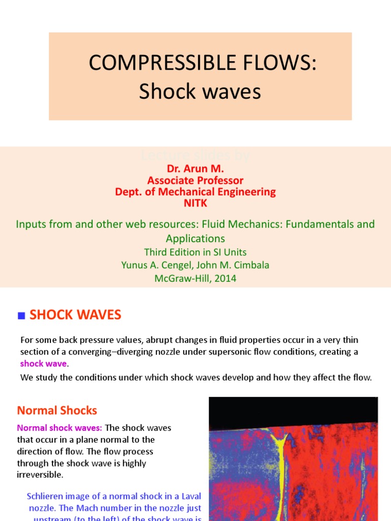 Understanding Shock Waves in Compressible Flow | PDF | Shock Wave ...