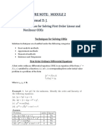 MTS 234 Lecture Note MODULE 2