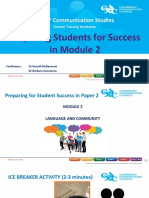 Preparing Students For Success in Module 2
