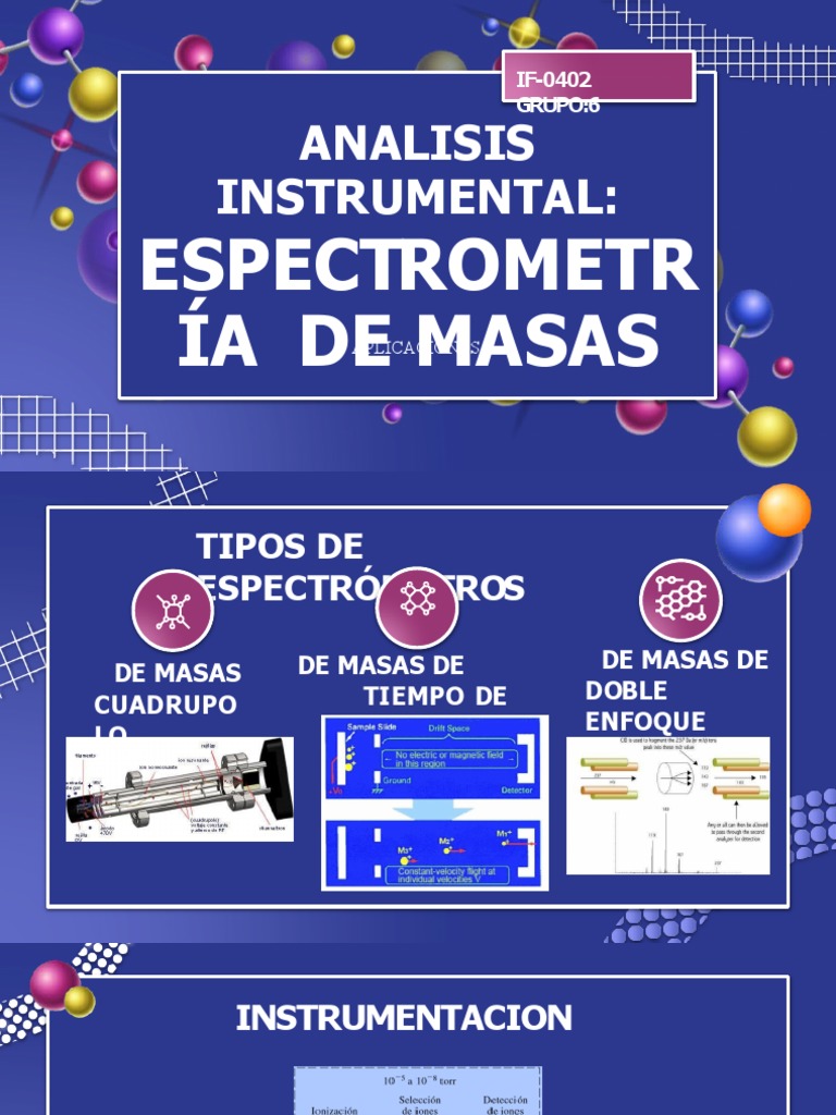 Aplicaciones de Espectrometría de Masas | PDF | Métodos y materiales de ...