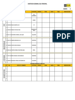 PSCM-Asistencia Semanal Del Personal - Semana 06