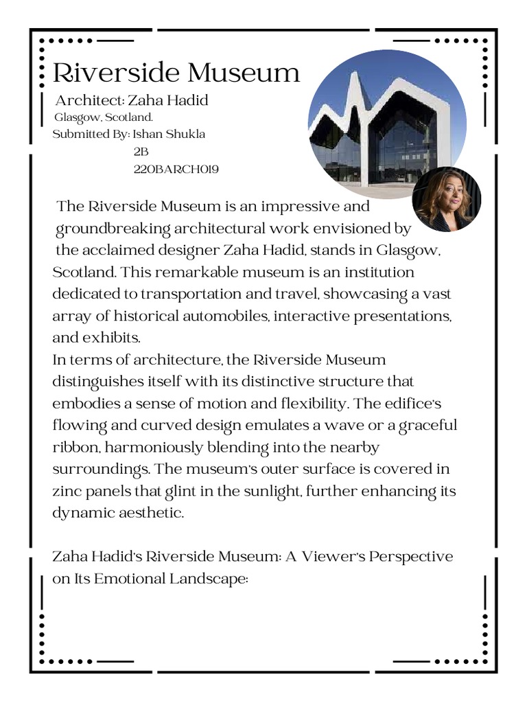 Zaha Hadid's Riverside Museum Analysis | PDF | History
