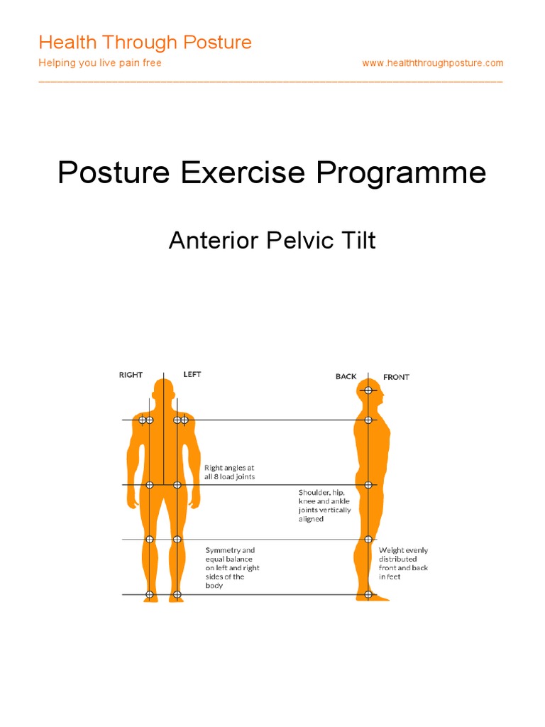 Anterior Pelvic Tilt Programme | PDF | Anatomical Terms Of Motion | Hip