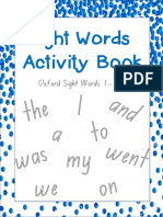 Sight Words Activity Book: I and My Went We