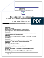 Exercice Epidemio 1ere Année