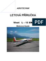 LETOVÁ PŘÍRUČKA Vivat L 13 SW Motorový Kluzák