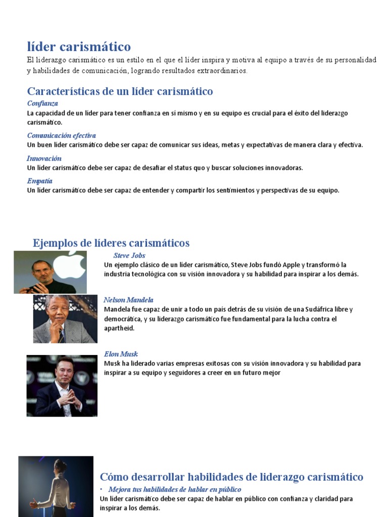 Liderazgo Carismático | PDF | Liderazgo | Business