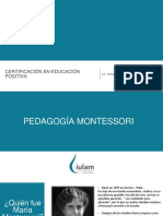 Pedagogías Alternativas III. Pedagogía Montessori