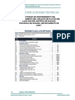 Especificaciones Tecnicas