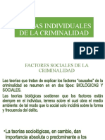 Causas Individuales de La Criminalidad Factores Endogenos y Exógenos Criminología Interciclo 2023