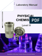 Laboratory Manual Physical Chemistry Level III