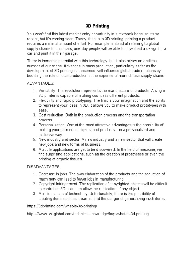 3D Printing | PDF