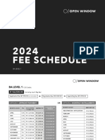 2024 Fee Structure Level 1