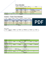 Class Schedule