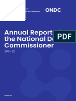 Annual Report of The National Data Commissioner 2021-22