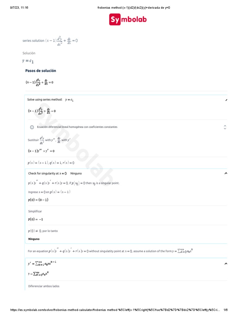 Frobenius method pdf mathematical objects equations