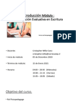 Introduccion Modulo Investigación Evaluativa en Escritura