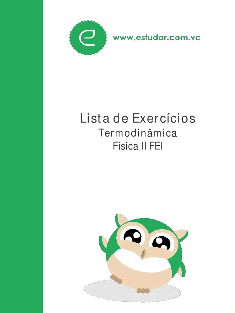 Exercícios de Termodinâmica e Calor | PDF | Calor | Temperatura