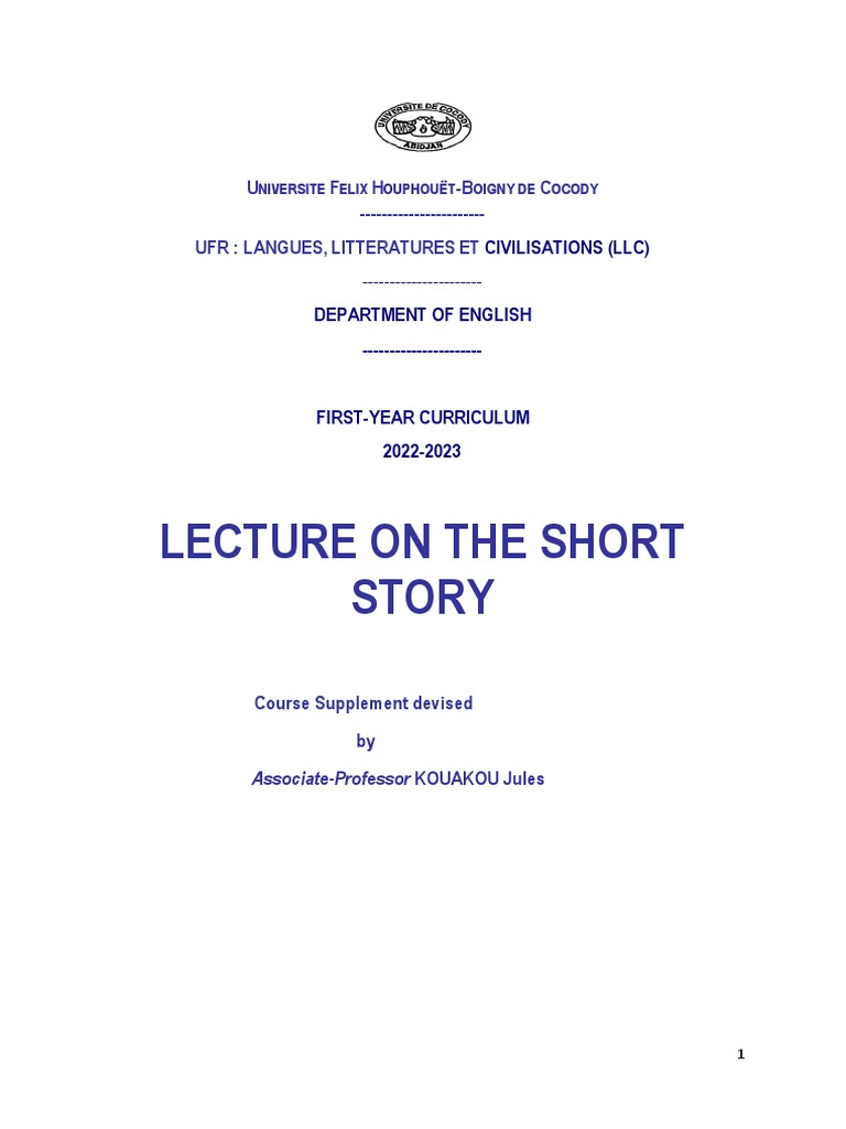 707 Short Story1 Theoretical Backgrounds | PDF | Short Stories ...