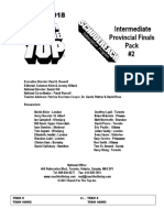 Intermediate: Provincial Finals Pack #2