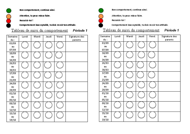 Suivi du Comportement Scolaire | PDF