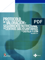 Protocolo Valoración y Seguimiento Nutricional en Centros Sociosanitarios de CyL