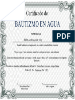 Certificados de Bautismo