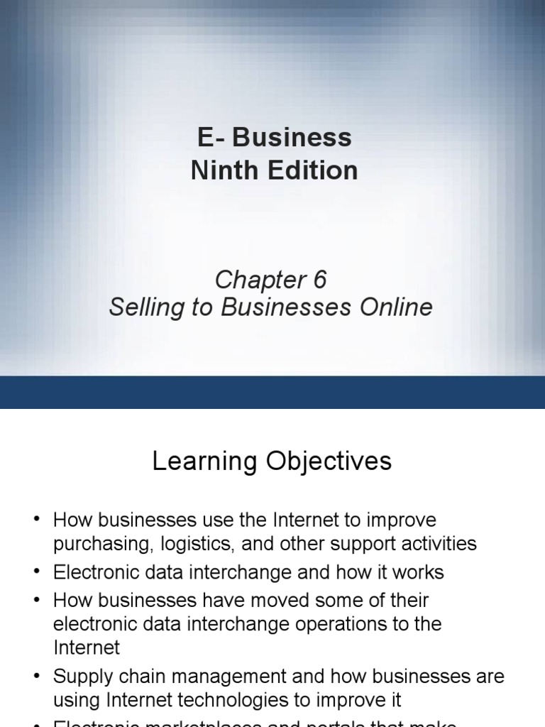 Chapter 6 | PDF | Electronic Data Interchange | Radio Frequency ...