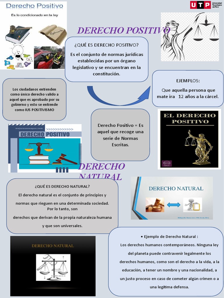 INFOGRAFIA DE DERECHO POSITIVO Y NATURAL | PDF